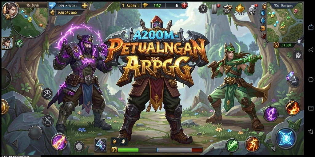 Tampilan menakjubkan dari gameplay A200M dalam aksi ARPG.