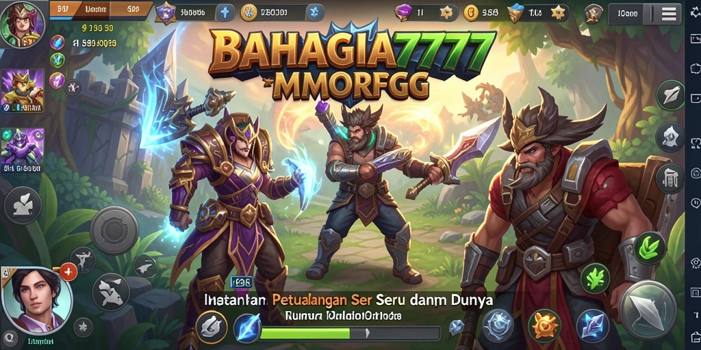 Gameplay seru BAHAGIA777 dengan pertarungan karakter yang dinamis.
