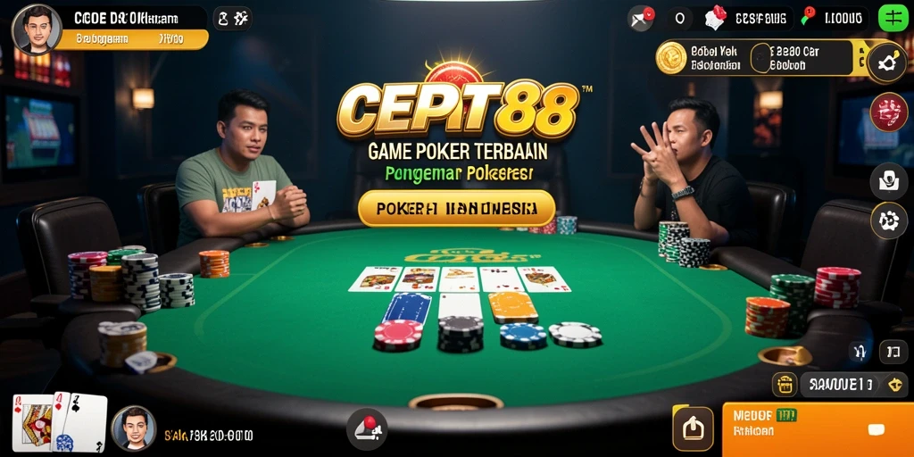 Screenshot gameplay Poker yang mendebarkan di CEPAT88.