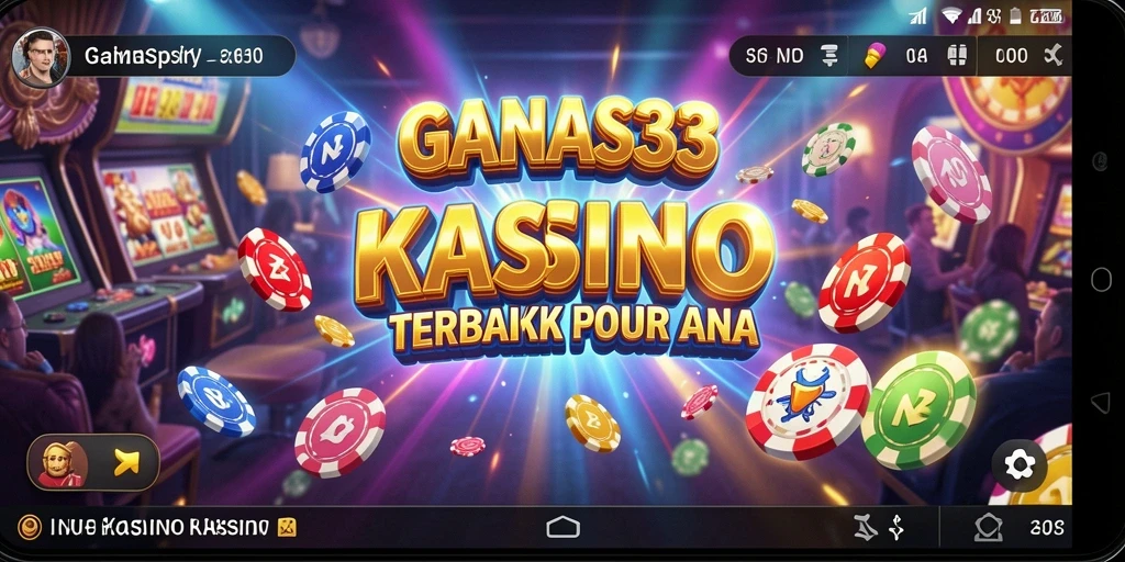 Screenshot permainan GANAS33 memperlihatkan suasana Kasino yang seru.