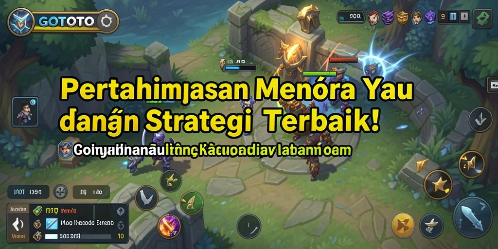 Screenshot menunjukkan aksi menegangkan dalam permainan Tower Defense.