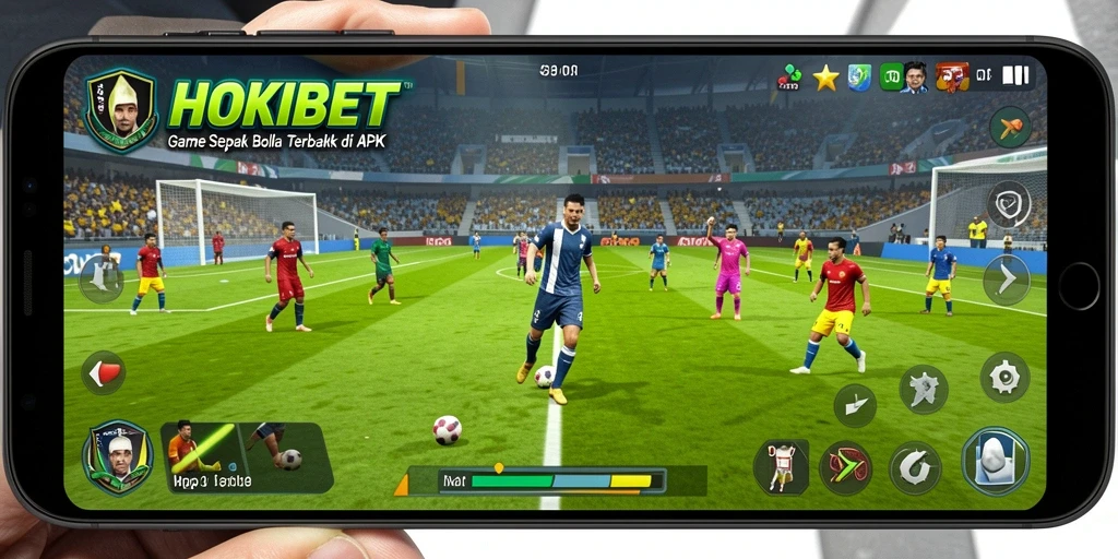 Menggambarkan saat-saat mendebarkan dalam permainan sepak bola HOKIBET.