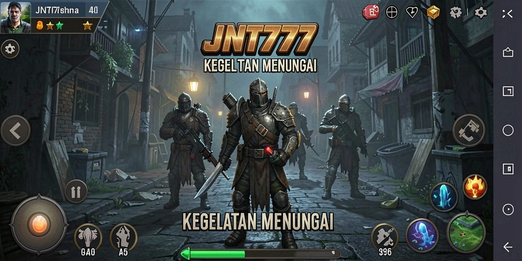 Screenshot JNT777 menampilkan suasana gameplay horor yang mencekam.