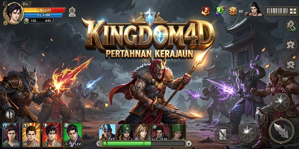 Tampilan menarik dari gameplay KINGDOM4D yang menegangkan dan seru.