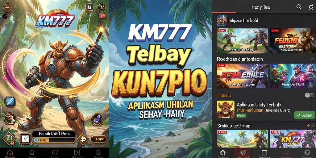 Tampilan utama KM777 yang sederhana dan fungsional.