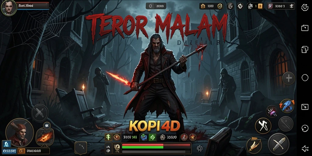 Tampilan gameplay menegangkan dalam KOPI4D yang penuh kengerian.