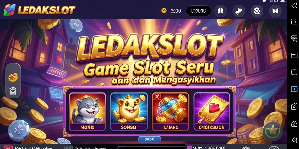 Tampilan slot LEDAKSLOT yang menarik dan dinamis.