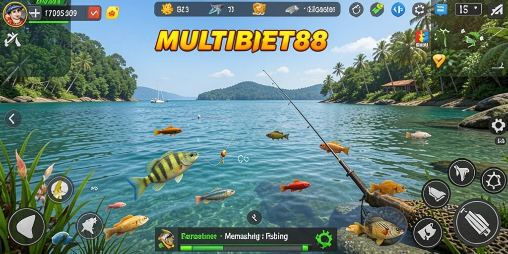 Gameplay seru MULTIBET88 dengan pemandangan memancing yang menawan.
