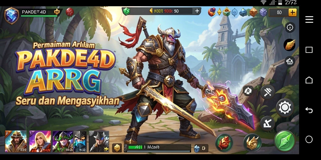 Tampilan gameplay seru di dunia PAKDE4D yang menantang.