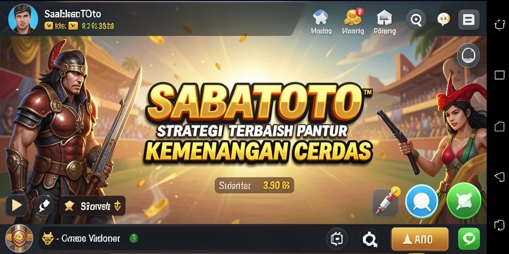 Tampilan gameplay SABATOTO dengan banyak taktik seru.