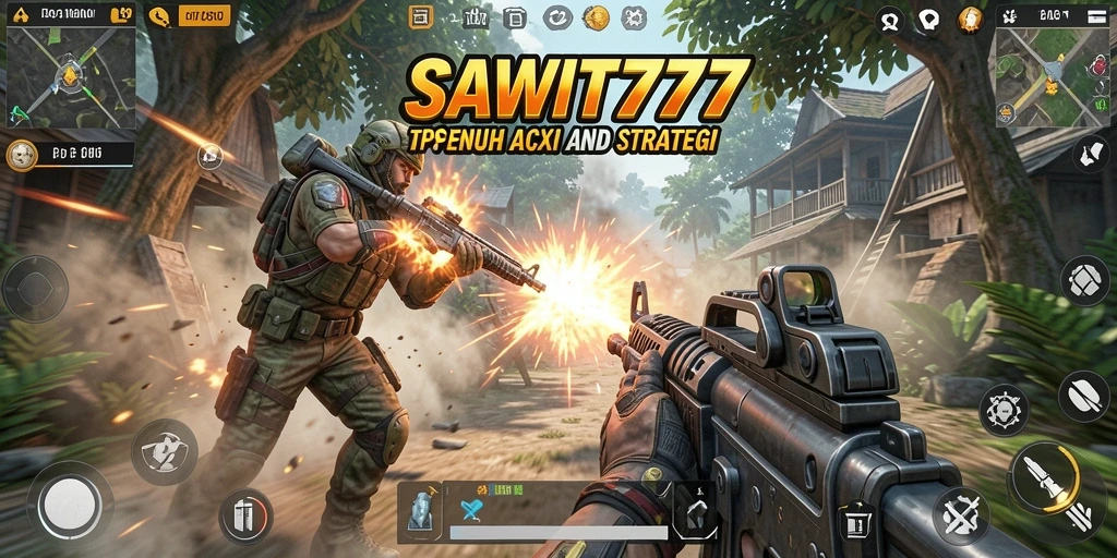 Screenshot SAWIT777 menampilkan aksi mendebarkan dalam permainan TPS.