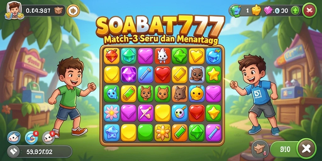 Tampilan gameplay SOBAT777 yang menarik dan penuh warna.